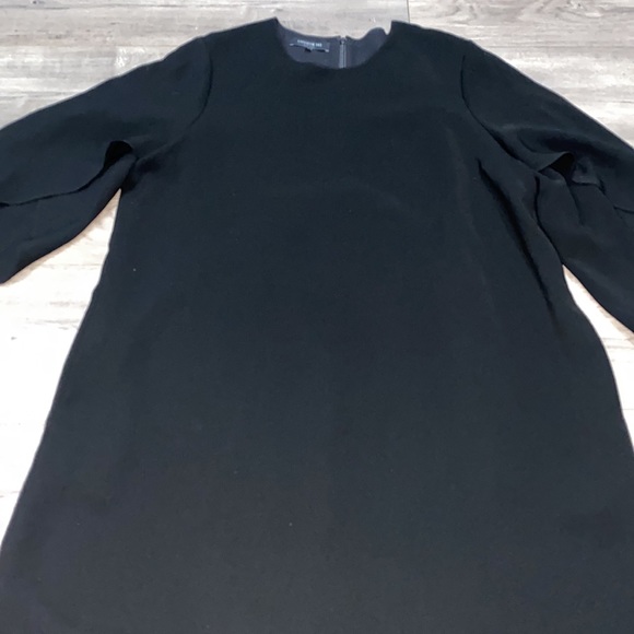 Lafayette 148 New York Plus Size XL Black Split-Sleeve Shift Dress Msrp $498.00 - Picture 5 of 7